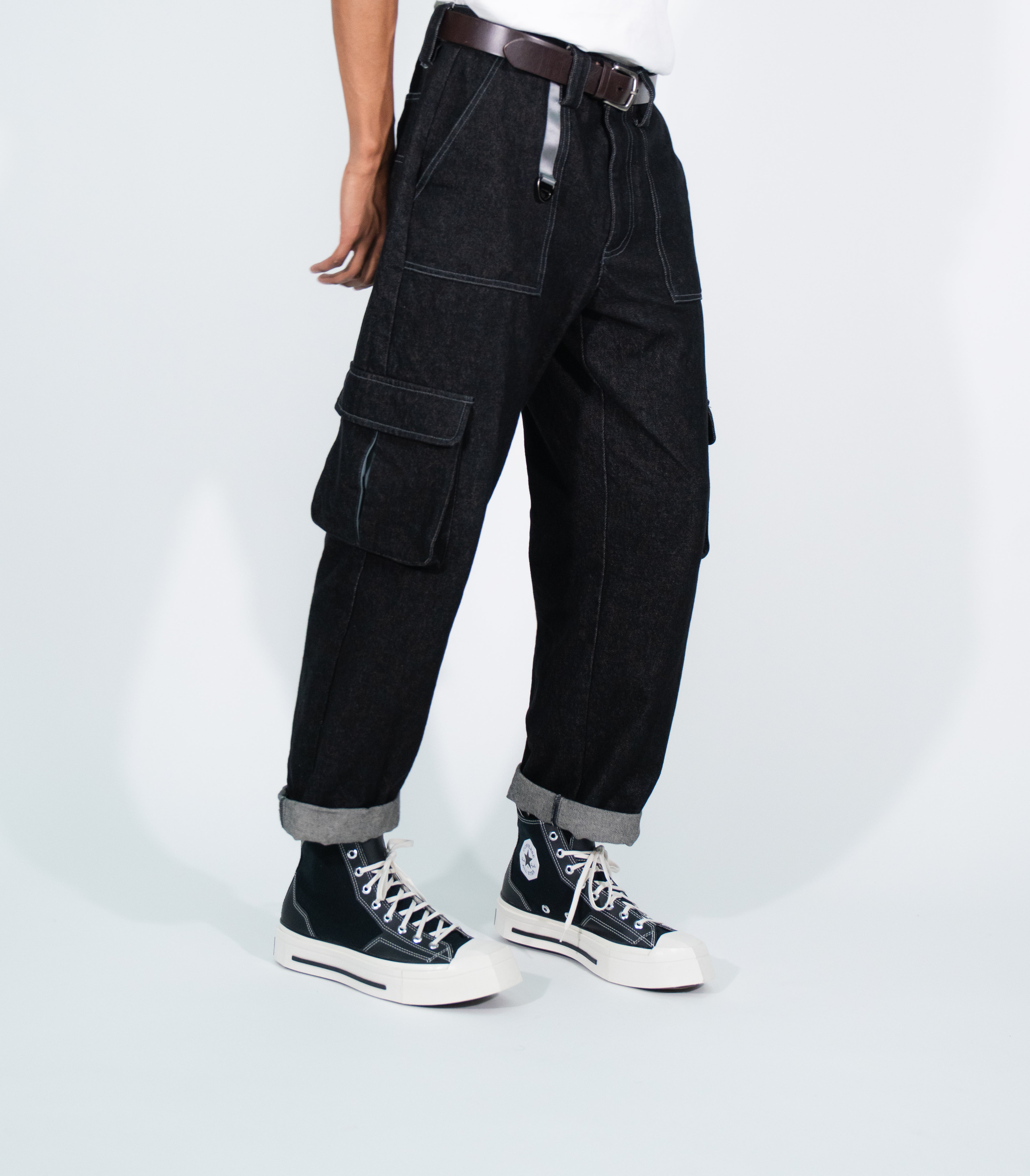 Wide leg cargo jeans - Plan C